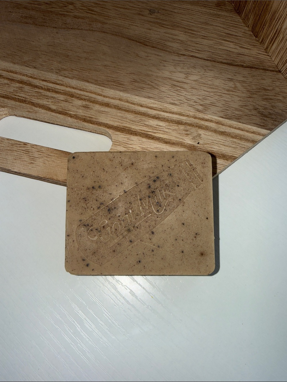 Exfoliating coffee soap bar